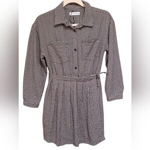 Zara Houndstooth Check Dress